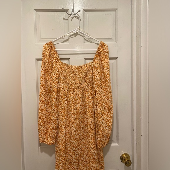 Copper Key Gold Long Sleeve Sundress - Picture 5 of 8